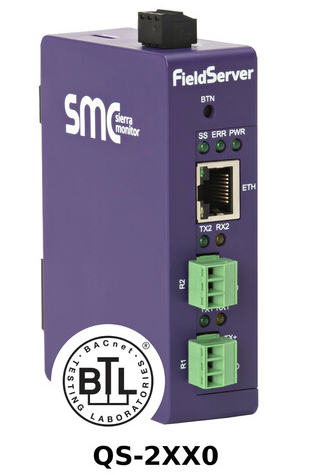 QUICKSERVER GATEWAY, 250 POINTS, BACnet IP, SNMP