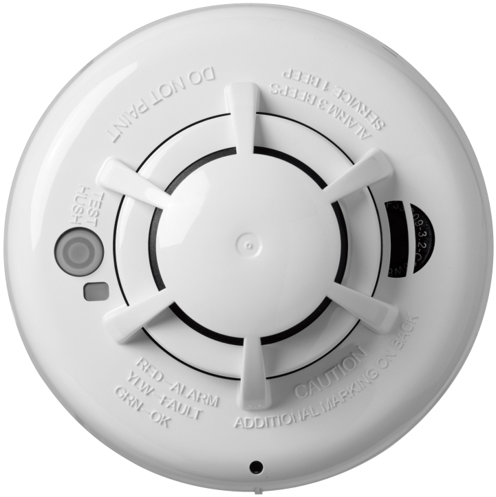 DETECTOR INALAMBRICO DE HUMO FOTOELECTRICO, SUPERVISADO, ALARMA DE 85DB INCORPORADA SERIE NEO