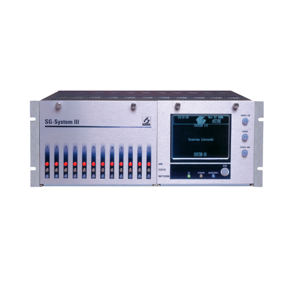 RECEPTORA SYSTEM III 2 TARJ. 1 LINEA SG-DRL3POTS Y 1 SG-BPX-3