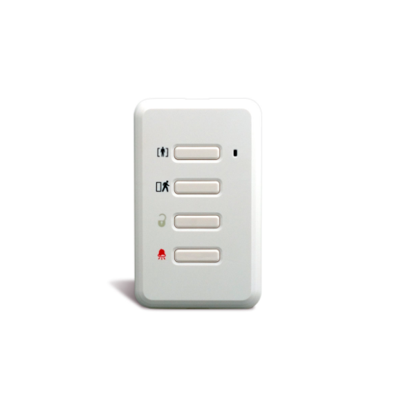 TECLADO ADIC. INAL. 433MHZ 4 BOTONES WALL PLATE