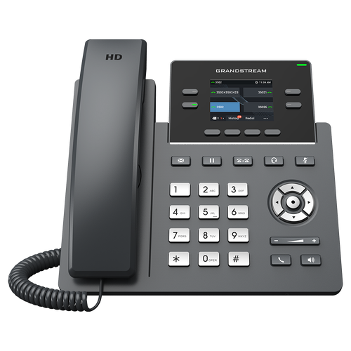 TELEFONO IP LCD 4 LINEAS. 10/100 Mbps PoE GRP2612W