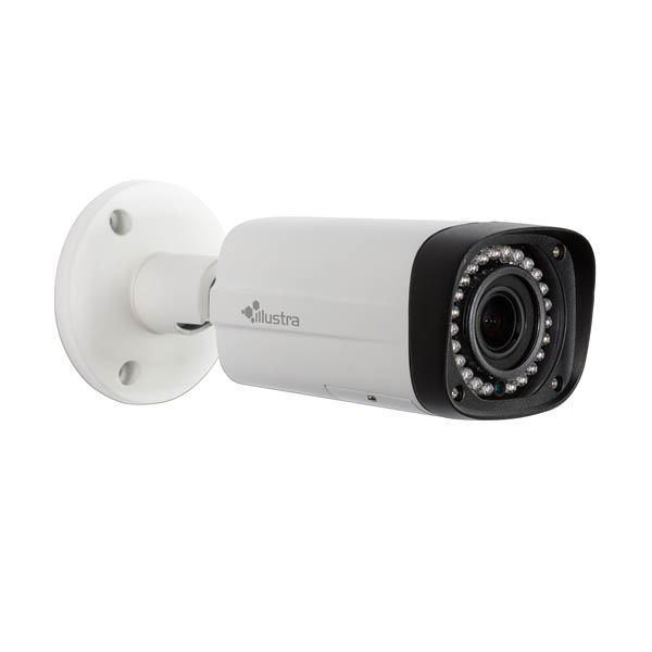 Cam Bullet IP Illustra Essentials, 1MP 2.8-12mm, IR, Exterior Antivandalico, TDN, WDR