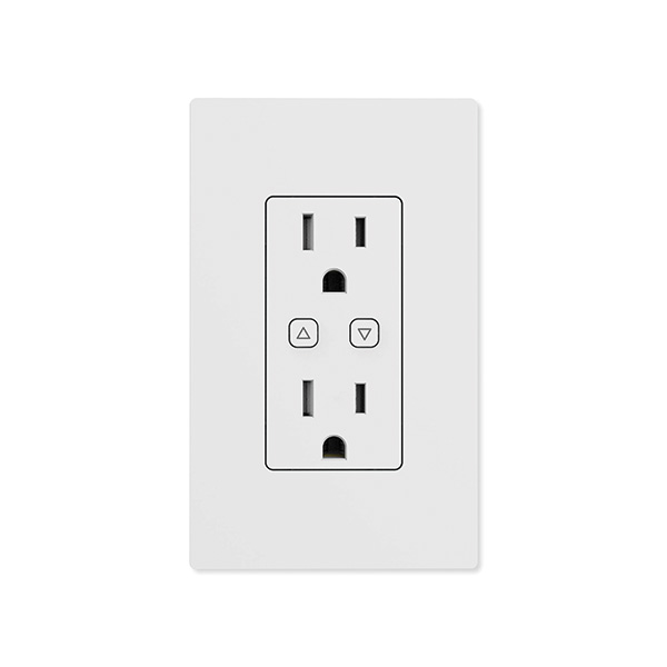 PowerG In-wall socket with 2 outlets.