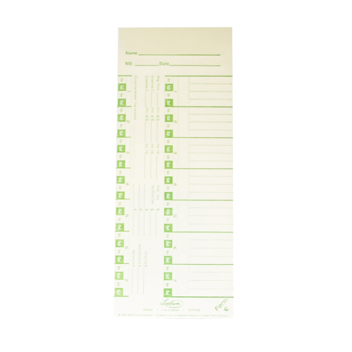 TARJETAS SEMANALES 100 X PAQUETE