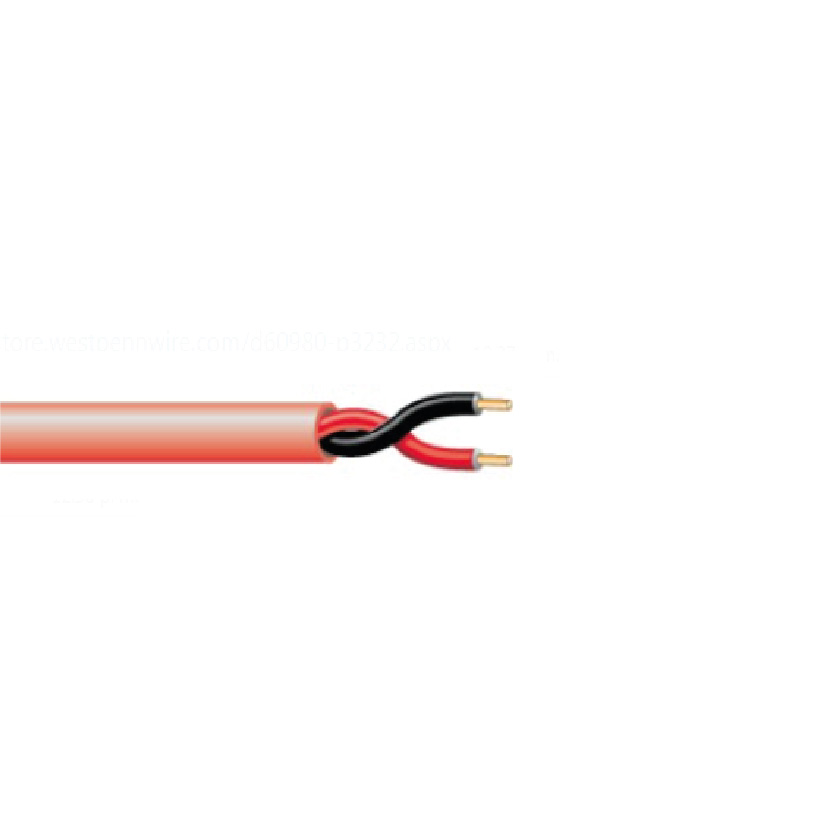 CABLE INCENDIO #18/1 PAR TRENZADO ROJO FPLR 1000'