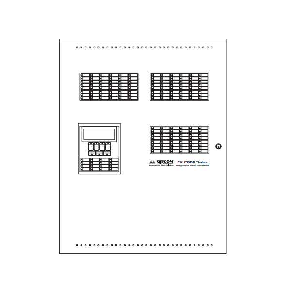 CAJA C/PUERTAS P/PANEL FX-2017 12AMP CREMA