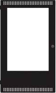 PUERTA NEGRA PARA LA CAJA UB-1024DS