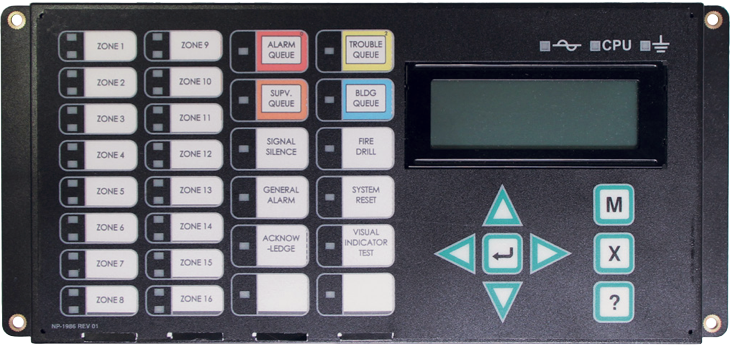FLEX-NET LCD MAIN DISPLAY 4 LINE BY 20 CHARACTER 16 PROGRAM LEDS