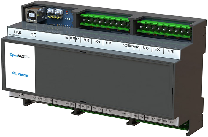MAIN HVAC CONTROLLER(NO DISPLAY) 8BO, 2 AO, 8UI, 2RS485 PORTS