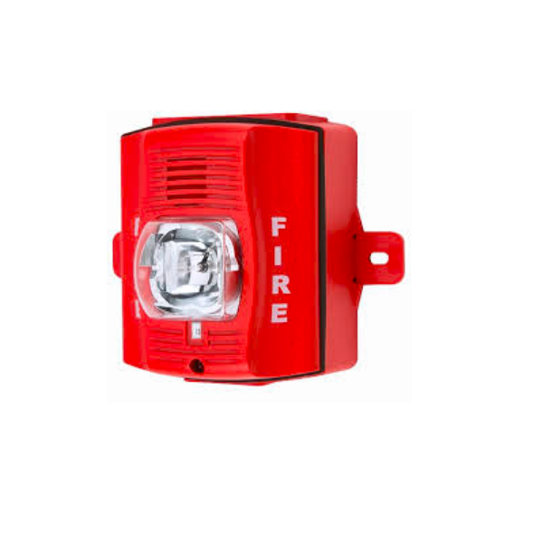 SIRENA CON LUZ WATHERPROFF  12/24VDC, ROJA, 15, 15/75, 30, 75, 110 CANDELA,