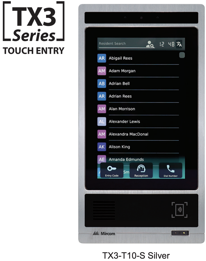 INTERCOM TX3 LCD 10