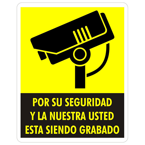 LETREROS AVISO DE SEGURIDAD DE PVC , 20 CM DE ALTO X30 CM DE ANCHO