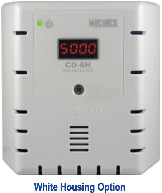 DETECTOR DE GAS PROPANO Y METANO CON CARCAZA BLANCA UL