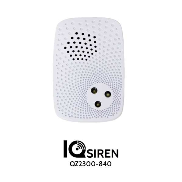 Sirena Z-Wave con bateria de respaldo y luz LED strobe