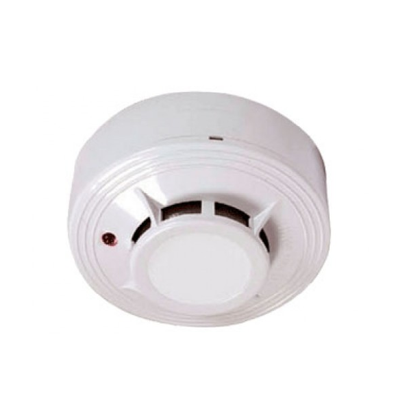 DETECTOR HUMO FOTOELECTRICO 12/24VDC 4HILOS CON LED Y BASE