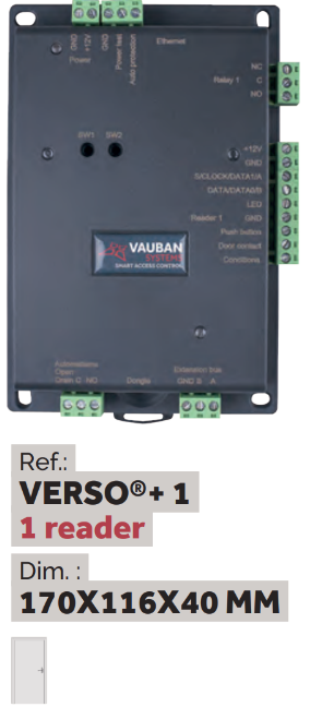 CONTROL DE ACCESO TCP-IP 1 LECTORA CON INTERFACE WEB