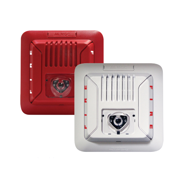 SIRENA C/LUZ ESTROB. LED MONTAJE TECHO BLANCA
